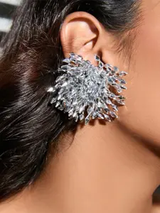 Elegant Handmade Beaded Earrings for Women, Party Style Bridal Ear Studs, Fashion Geometric Design, Perfect for Special Occasions, Fashionable Jewelry Accessories