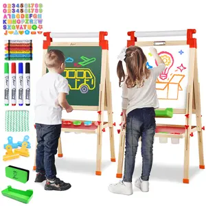 Joyooss Kids Easel Wooden Double-Sided with Paper Roll Joyooss 126 RED