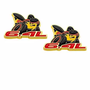 BRAND NEW 2x Bee Fender Emblem / Badge Replace TRUNK BADGE GOLD