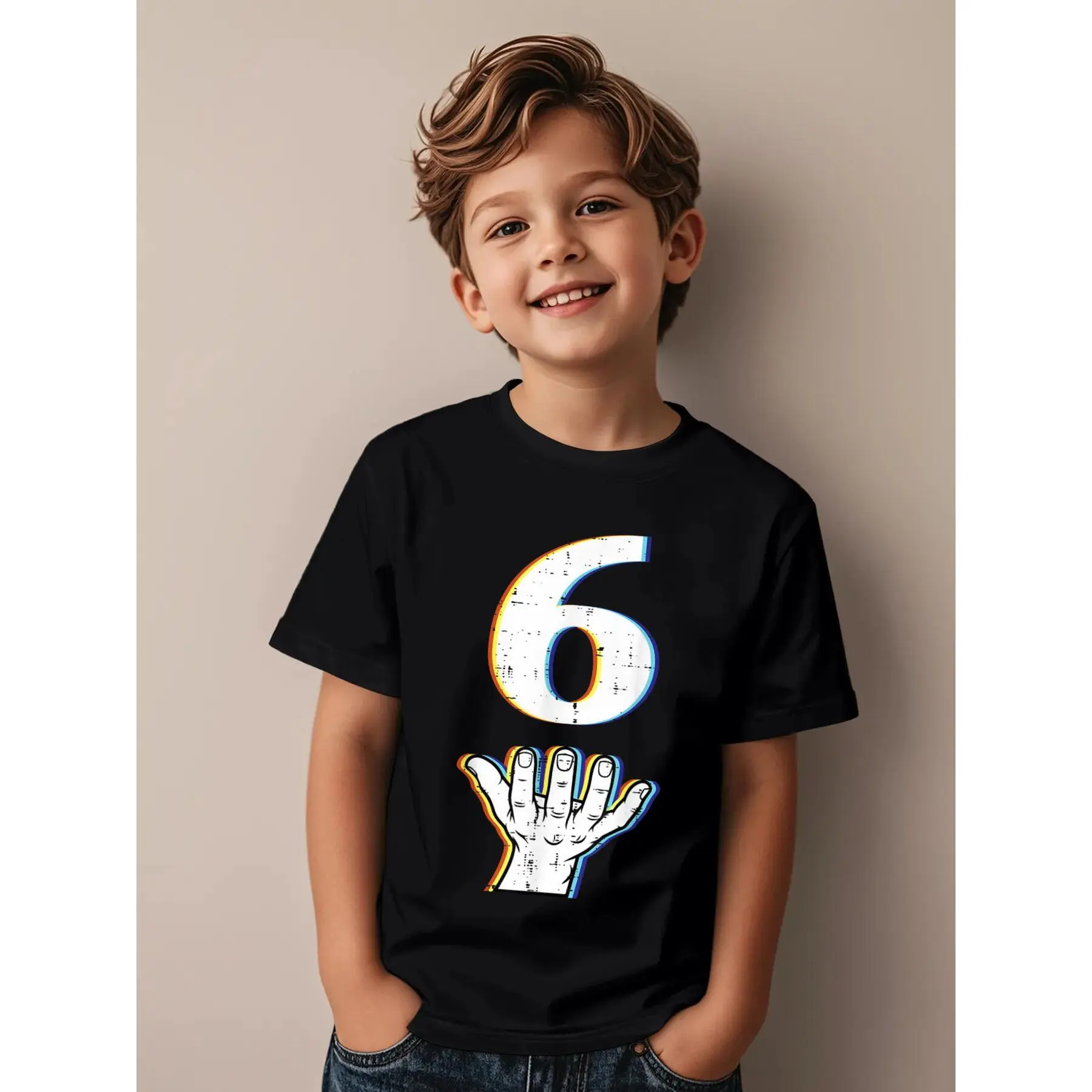 Number 6 Costume Halloween 67 Meme Funny Awesome Graphic Kid T-Shirt Fashion Kid T Shirts Street Style Tops Tees for Kid