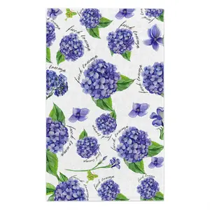 Subtle F*ck Trump Hand Towel, Anti Trump Tea Towel, Anti Trump Towel, FDT 4687, Hydrangeas Kitchen Towel, Floral Anti Trump, FDT Towel