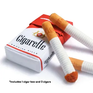 Cigarette Design Dog Toy, 1 Count Interactive Chew Toy with Squeaky Sound, Fun and Novelty Design Dog Toy, Perfect for Puppies, Small and Medium Dogs, Valentine's Day Gift, Chew Stick