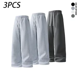 Men’s simple drawstring waist pants for spring, summer, and autumn—comfortable sports casual long pants that are versatile for everyday wear.