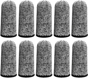 Cut Resistant Finger Cots, Level 5 Protection Sleeves for Kitchen Cutting, Wood Carving, Work. Fiber Fingertip Guards