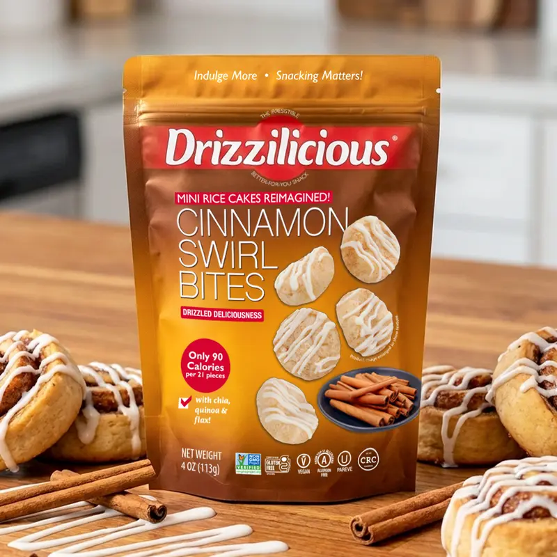 6 Pack - Drizzilicious Cinnamon Swirl Mini Rice Cakes 4oz