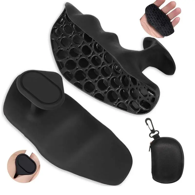 Wankam MaxGrip Workout Grip for Maximum Strength-Anatomical Design for Improved Performance,Silicone Material, Black,Hand & Forearm Exercise Grip Strengthener, Strength Training Equipment, Enhanced Grip