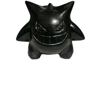 Natural Crystal Carvings of Anime  inspired, Character Obsidian, Howlite, Lepidolite, and More!