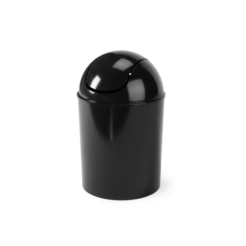 Hefty 20.4-Gallon Black Plastic Indoor/Outdoor Kitchen Hinged Lid Trash