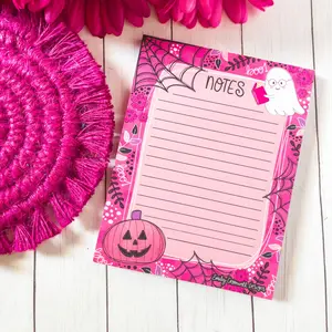 Halloween Bookworm Notepad 4.25" x 5.5"