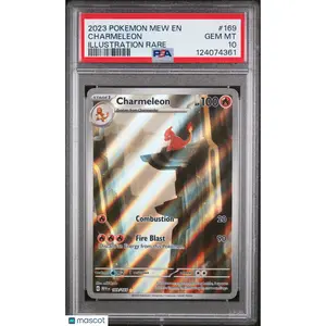 2023 Pokemon TCG—Charmeleon #169 Scarlet & Violet 151—IR Foil PSA 10