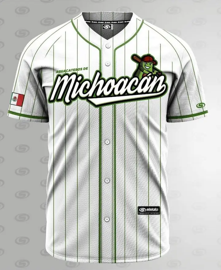 Michoacán Jersey 2.0 (PINSTRIPE) - Unisex Short Sleeve Jersey for Men Navy Tequileros Breathable Fitted Design Comfortable Fit