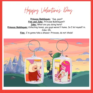 Finn and Princess Bubble Gum, Couple Keychains