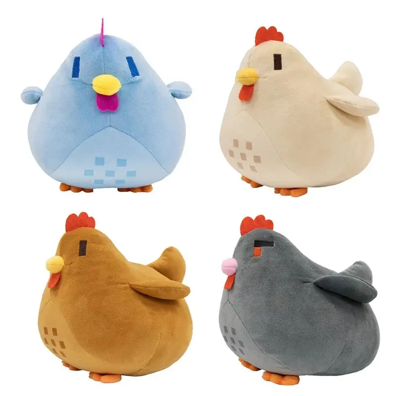 20cm Multicolored Chicken Pillow Plush Soft Stuffed Animal Toys Cartoon  Children Birthday Gift Christmas Gift