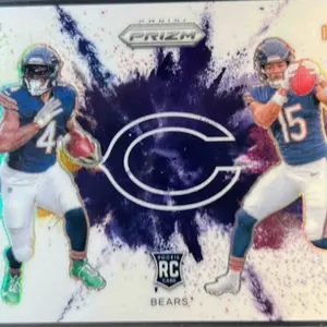 Divy Spot For D Andre Swift / Rome Odunze 2024 Prizm #7 Color Blast Duals /(SSP)