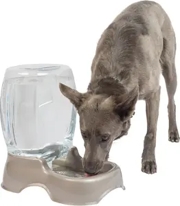 Dog Feeding & Watering Supplies ,  Pet Cafe Cat and Dog Water Dispenser - Water Bowl for Cats and Dogs, USA Made, 1.5 GAL, Pearl Tan Portable Large Dog Water Dispenser