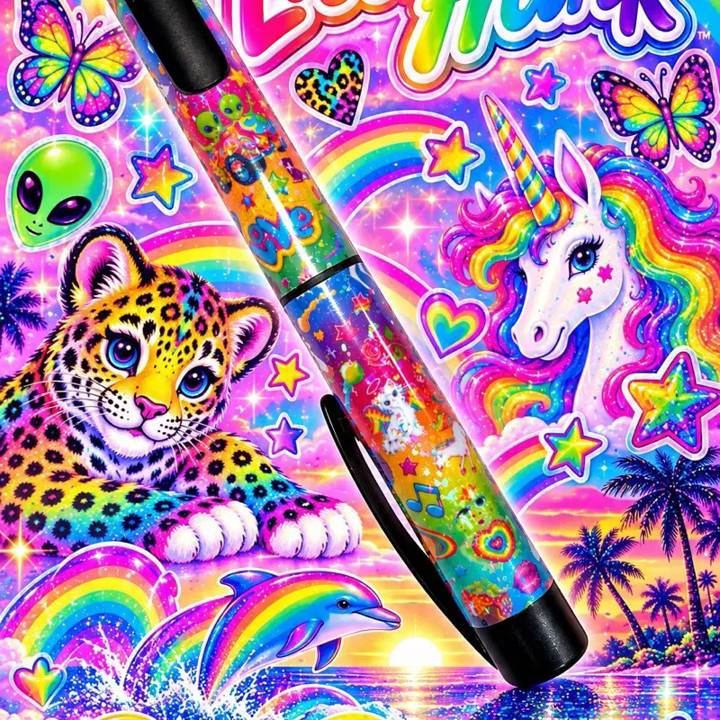 Lisa Frank Inspired• Custom Designed Research Pen