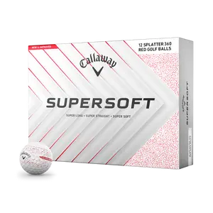 Callaway Golf Supersoft Splatter 360 Red Golf Balls