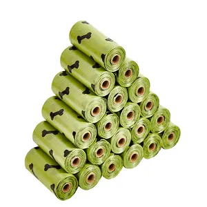 5 Packs  EPI Biodegradable Disposable Pet Poop Bags Dog Cat Outdoor Waste Pick Up Bags