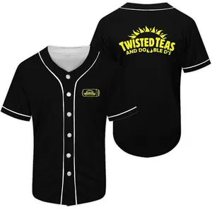Twisted Tea And Doble D'S Baseball Jersey Beer , Baseball Jersey Shirt, Trendy Jersey Shirt, Sport Jersey for Men and Women