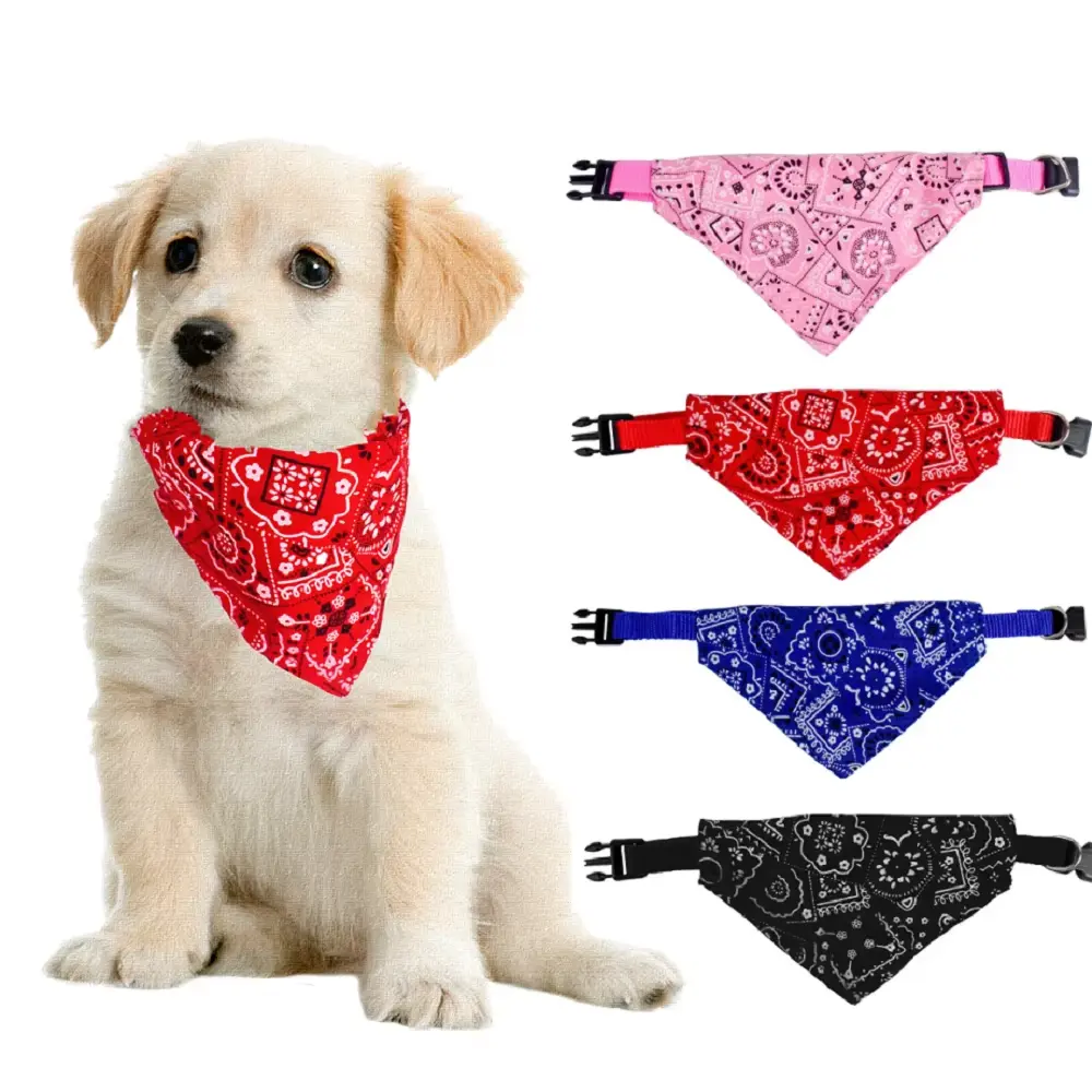 Adjustable Pet Saliva Towel Dog Puppy Cat Neck Scarf Bandana Collar Triangle Bib Neckerchief Stonego Pet Accessories