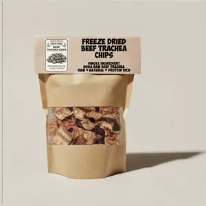 Beef Trachea Chips - Freeze Dried Dog Treats