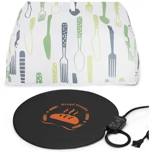 Dough Rising Warming Mat, 59 ℉-140 ℉ Adjustable Bread Rising Warmer, Bread Proofing Heating Pad for Sourdough Riser, Dough Rising, Bread Warming, Bread Proofer Warming Mat with Temperature Controller