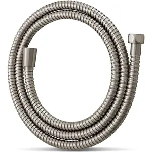 Shower Hose, Brushed Nickel Kink Free Stainless Steel Shower Hose Attachment Electroplating Handheld Shower  Hose Flex Hoses Extension with Brass Insert & Nut for Pet Bathing Cleaning 60 in