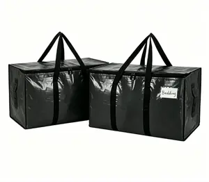 Extra Large Moving Bags, Heavy Duty Storage Totes with Handles & Zipper, Waterproof Bedding Storage Bags for Moving, College Dorm, Clothes, Blankets