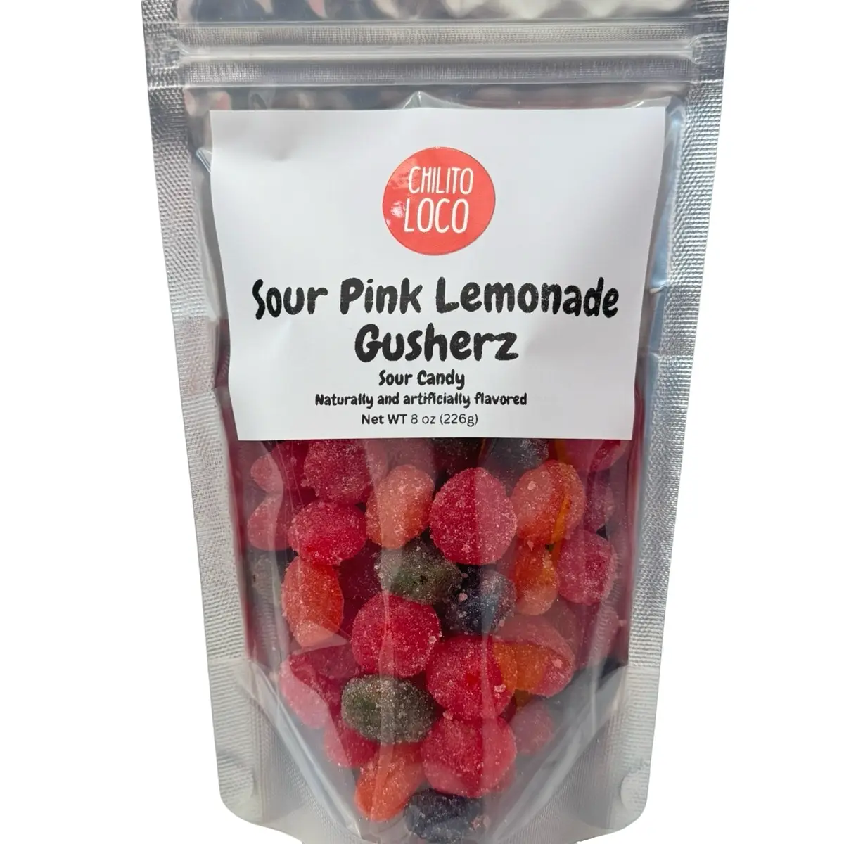 Sour Pink Lemonade Gusherz- Sour Candy Chilitoloco Snack