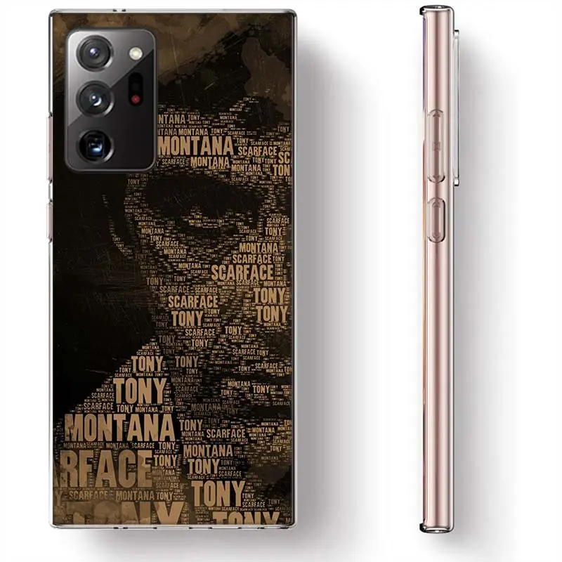 Customized Scarface 1983 Film Al Pacino Silicon Shockproof Smartphone Case - Protective Accessory for Various Models of Samsung S26-S25-S24-S23-S22-S21-S20 Ultra/Plus/FE, Fan Gift with Protection