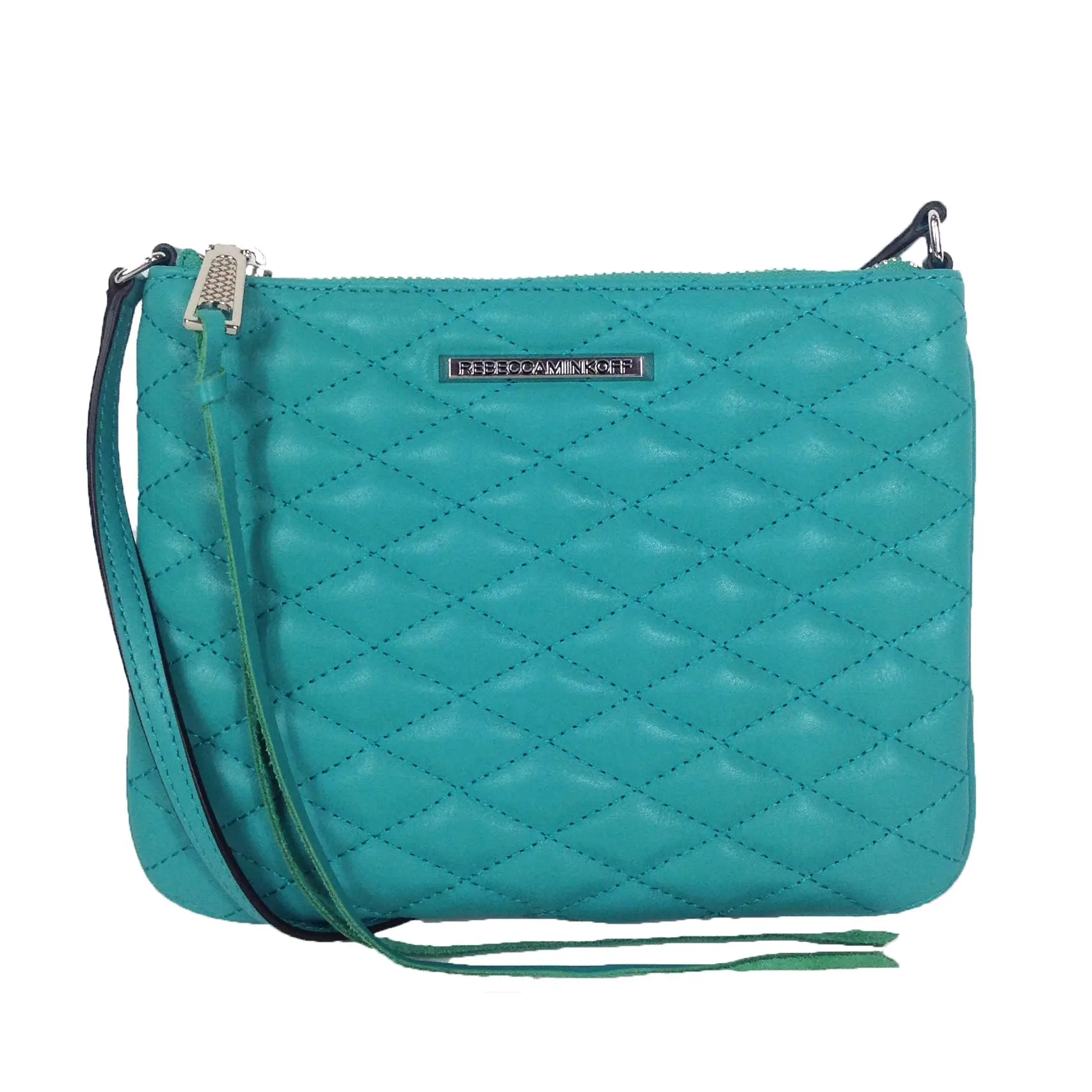 Betsey Johnson Women's Casual Chic Quilted Leather Crossbody Bag - Elegant Hands-Free Purse with Adjustable Shoulder Straps, Peacock Teal