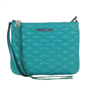 Rebecca Minkoff Women's Love Kerry Quilted Leather Crossbody O/S, Peacock Teal