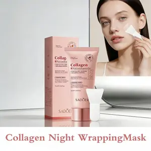 Collagen Night Wrapping Mask 2.64 oz – "Sleep, Shed, Glow" Korean Skincare for Skin Repair, Firming, Hydrating, and Wrinkle Smoothing – Glow-Boosting Facial Mask for All Skin Types