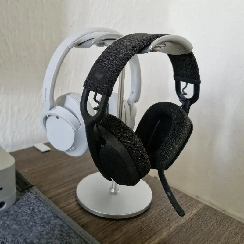 Dual Earphone Stand Holder, Gaming Stock Trading Multi-Screen Extension Rack, Free-Standing Stable Weight Bearing, One Piece Pack, Headset Holder, Headphone Accessories, Headphone Stand