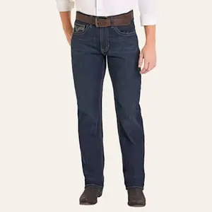 Rock & Roll Denim Men's Bravo Vintage Dark Wash Tapered Bootcut Jeans