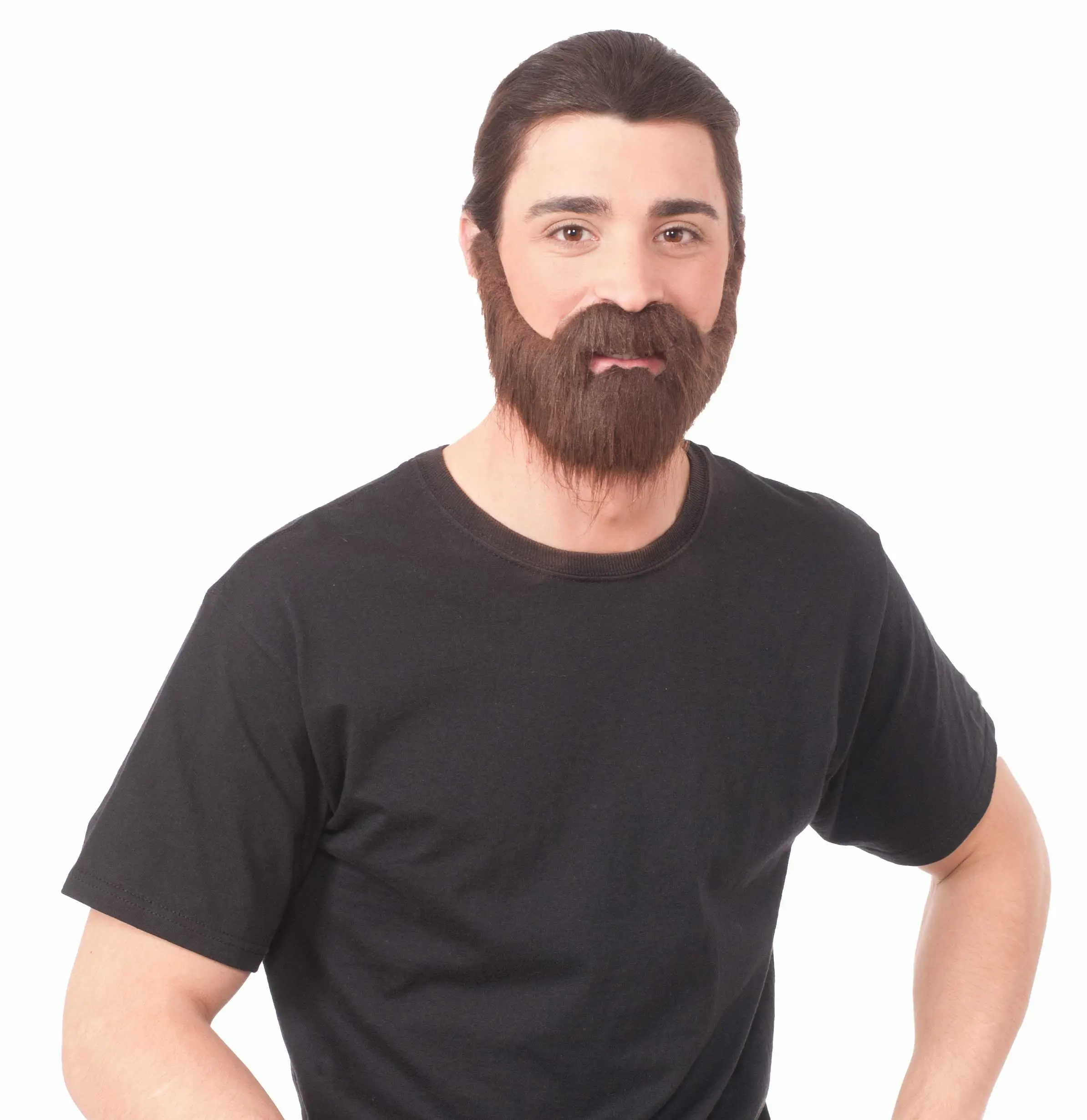 Brown Beard and Moustache Costume Accessory Set