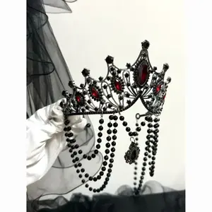 Halloween gothic cos crown lolita headgear everyday princess queen christmas decorations