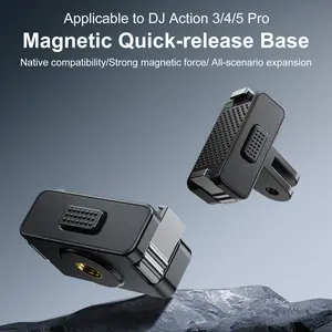 Magnetic Adapter Stand for Dji Osmo Nano Action 5 Pro 4/osmo 360, Foldable Quick Release Camera Tripod Mount, Sports Action Camera, Compatible with Dji Models