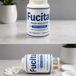 Hidden Safe Pain Reliever Bottle