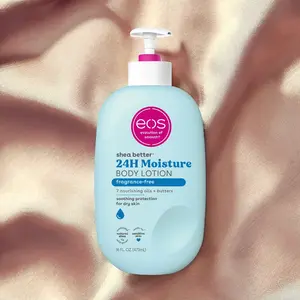 eos Shea Better Body Lotion- Fragrance Free, 24-Hour Hydration Skin Care,   with Natural Shea, lotion squeeze bottles 16 fl oz Body Care Moisture