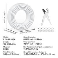 White【100 ft】3/4 inch