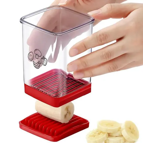 Durable Vegetable Slicer, Fruit & Vegetable Fast Cutting Slicer, Kitchen Accessories Stainless Steel Blade Fruit Slicer Cup, Strawberry Cutter, Kitchen Gadget