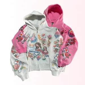 Jesus Hoodie Sweatshirt Y2K Letters Printed Retro Gothic Rock Hoodie Harajuku Loose Versatile Sweatshirt