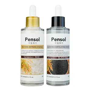 Pensol Official Peel Shot Glow Rice Ampoule Duo Exfoliating Moisturizing Facial Serums for All Skin Types Natural Antioxidant Package