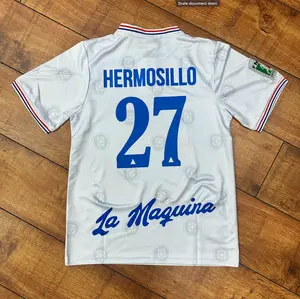Hermosillo #27 Cruz Azul Soccer Jersey 1997 Away White Retro