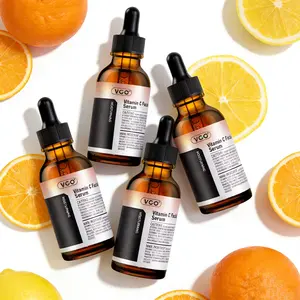 VGO Vitamin C Face Serum, Hydrating Serum with Vitamin C, Hyaluronic Acid, Vitamin E & More, Serum for Dullness Radiance, Balanced Tone Complexion-B Firming Essence Moisturizing Dark Spot Corrector