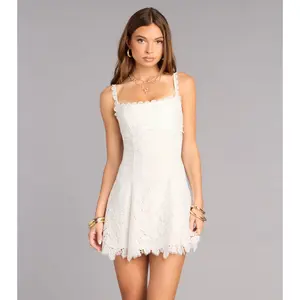 Charmed And Booked Lace Skater Dress