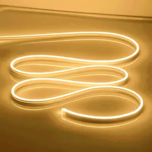 LED Neon Light, 3.2 Feet Warm white LED Strip, Flexible Rope Light for Indoor Home Decor, USB Powered, No Power Adapter Included