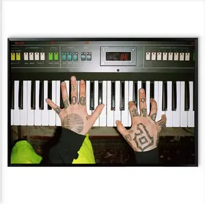 Macmiller Playing Piano Poster, Musician Art Print, Music Wall Decor, Aesthetic Print, Gift For Miller Fans