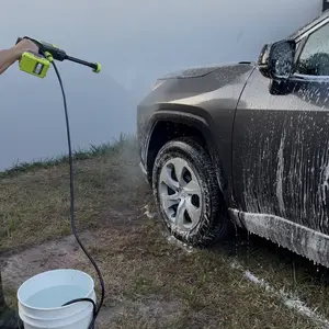 SEESE Portable 21V Cordless Pressure Washer Compact Power Washer for Car Patio & Garden Cleaning with Accessories